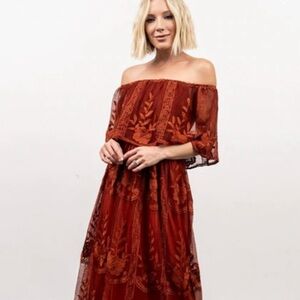 3x Rust Orange Baltic Born Leon Dress Plus Size xxxl